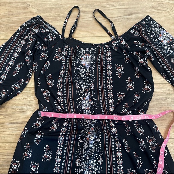 Maurices Black and White Floral Mini Dress - Picture 8 of 12